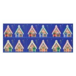 2013 First-Class Forever Stamp - Contemporary Christmas: Gingerbread House with Red Roof and Door
