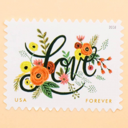 2018 US Love Flourishes Forever Postage Stamps Wedding