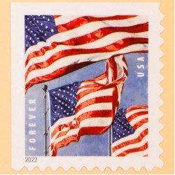 Booklet 2022 U.S. Flags Forever Stamps
