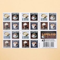 2021 U.S. Espresso Drinks Forever Postage Stamps