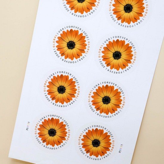 100 pcs -2022 US Global African Daisy Forever Stamps