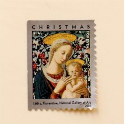 2016 US Florentine Madonna and Child Twenty First-Class Forever Stamps