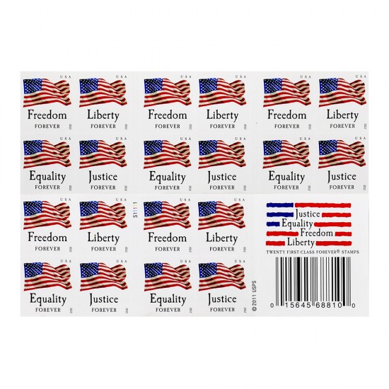 2012 First-Class Forever Stamp - Flag and "Equality"